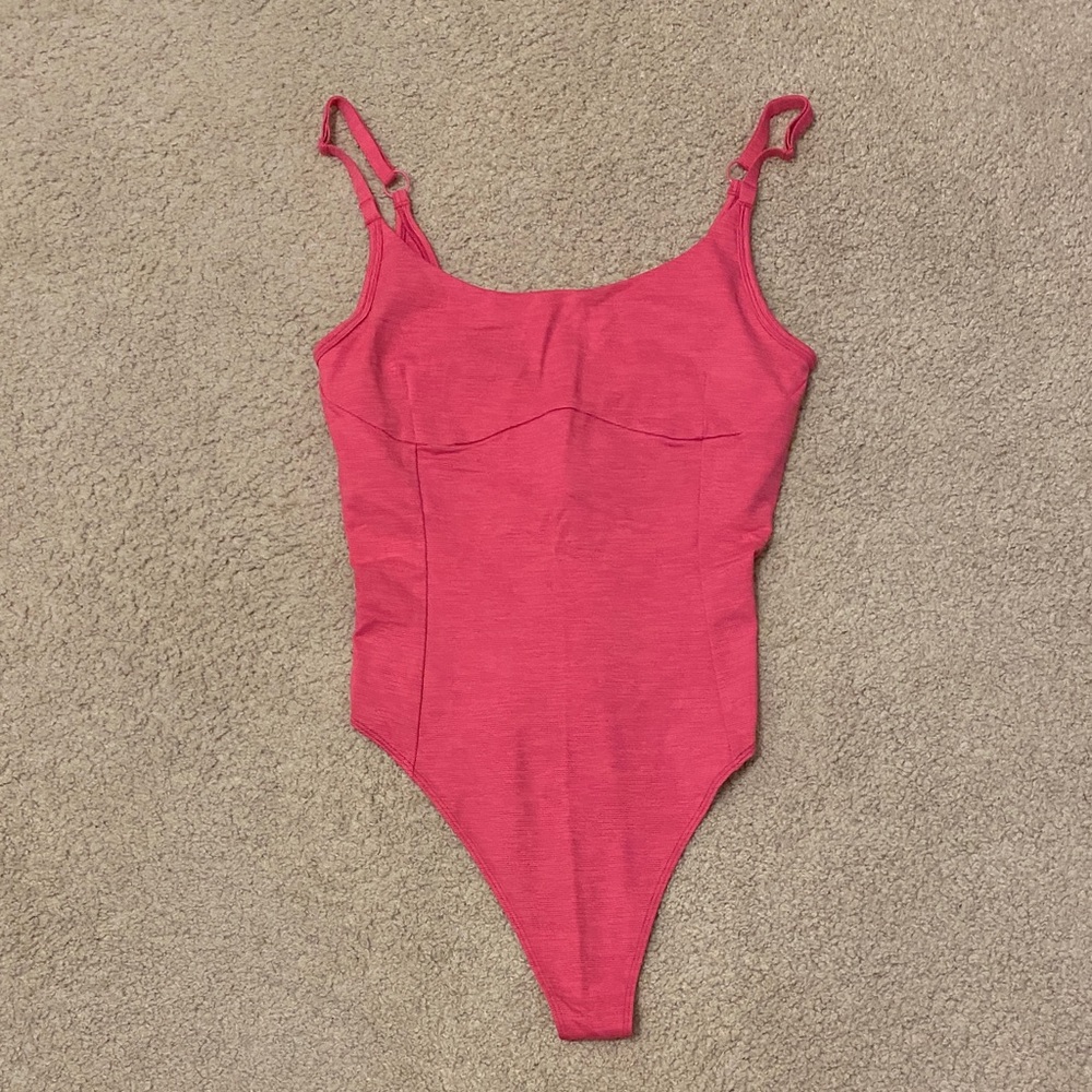 Outdoor Voices pink move free leotard
